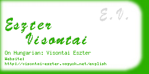 eszter visontai business card